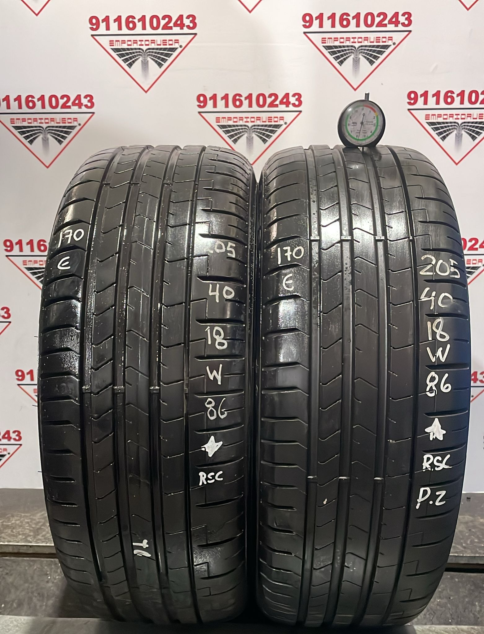 PIRELLI PZERO USADO RSC 205/40 R18 86 W